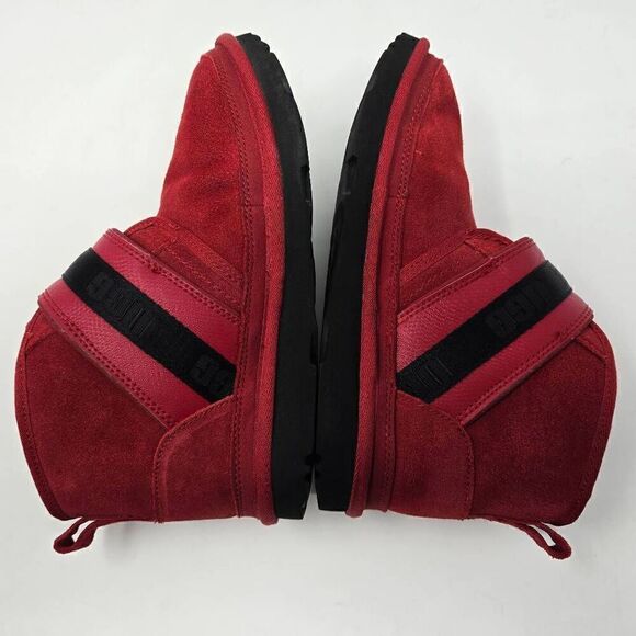 UGG NEUMEL SNAPBACK SAMBA RED SUEDE ANKLE CHUKKA BOOTS WOMENS SIZE 5 MENS SIZE 4 - Picture 7 of 9
